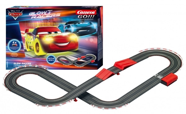 Pista Carrera GO Disney Cars 3 Glow