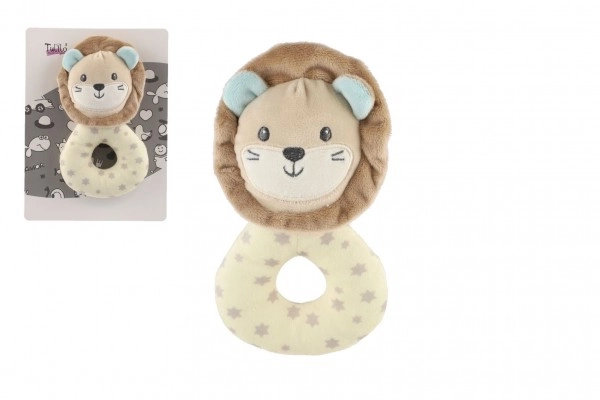 Leone peluche sonaglio 18 cm