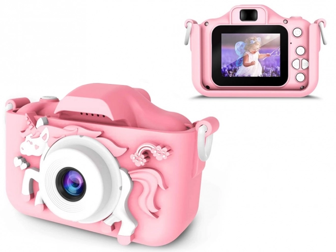 Fotocamera per bambini Unicorno rosa