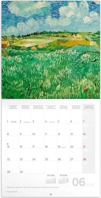 Calendario dei promemoria di Vincent van Gogh 2026