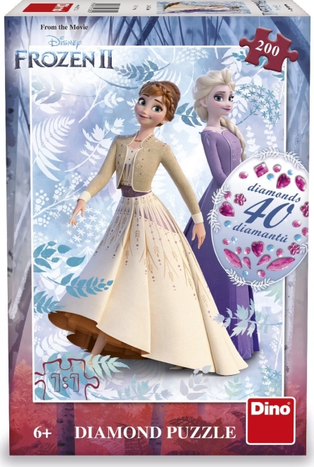 Puzzle con gemme Frozen 2, 200 pezzi