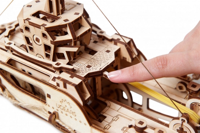 Rimorchiatore meccanico 3D di legno di Ugears