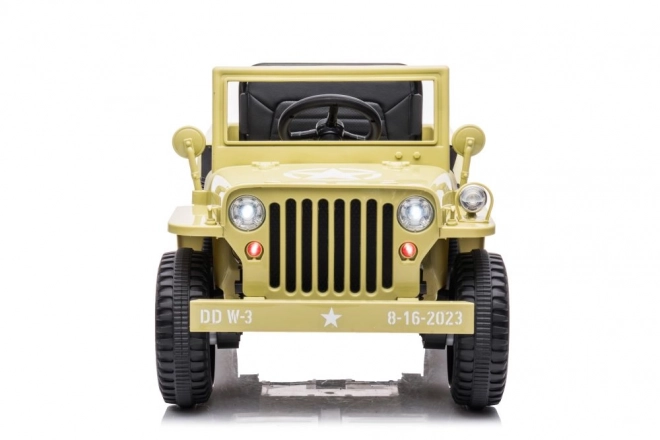 Auto elettrico per bambini 4x4 Khaki