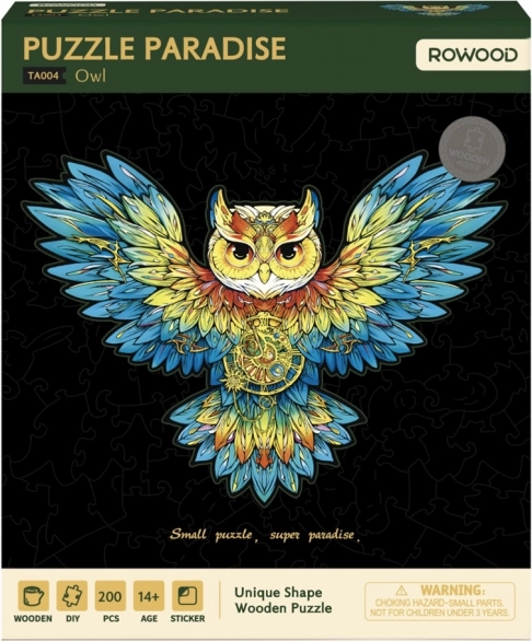Puzzle in legno Gufo RoboTime