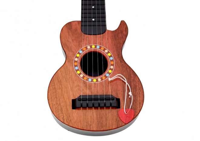 Chitarra Giocattolo per Bambini in Legno Marrone