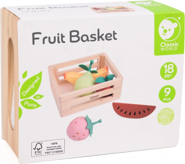 Cestino di frutta in legno Classic World