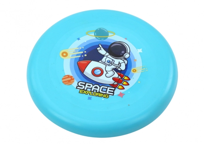 Disco volante frisbee astronauta blu 20 cm