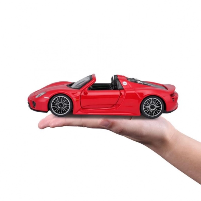 Modellino Porsche 918 Spyder Rosso in scala 1:24 di Bburago