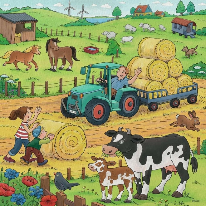 Puzzle bambini Fattoria 3x49 pezzi