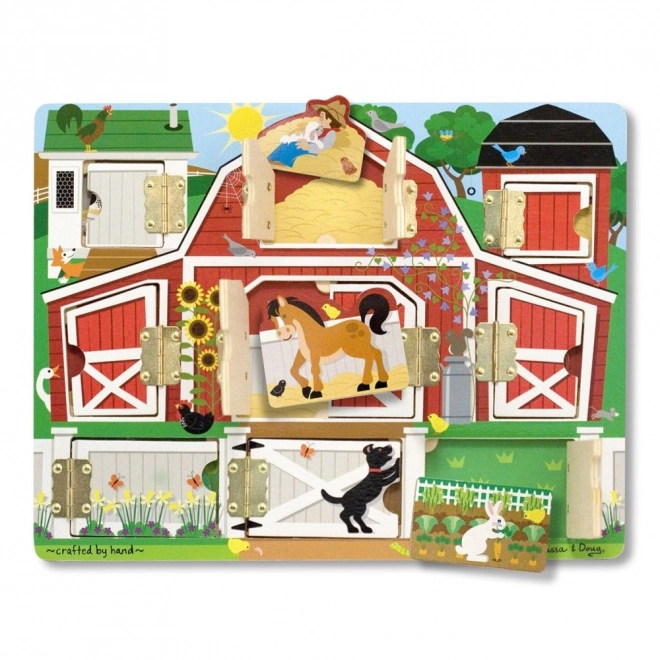 Melissa and Doug - Puzzle Apri e Chiudi Fattoria