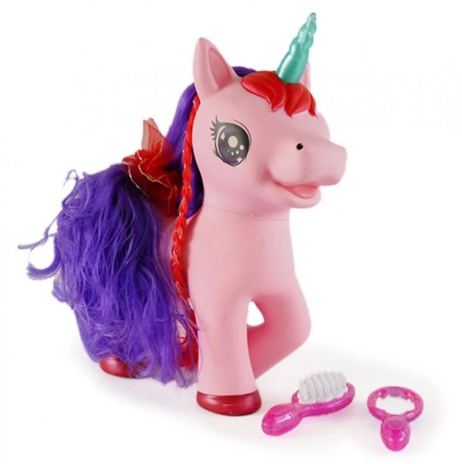 Unicorno musicale rosa