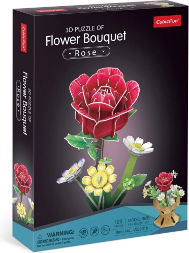 Puzzle 3D Bouquet di Fiori - Rose