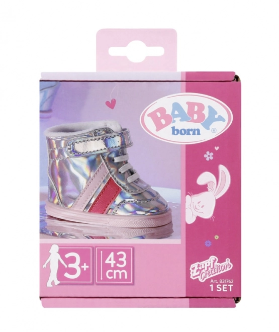 Scarpe sportive rosa per bambola BABY born