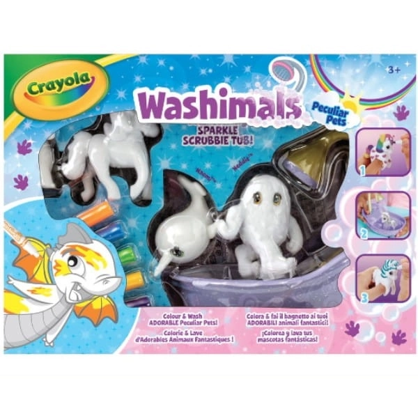 Set creativo animali fiabeschi da colorare Washimals