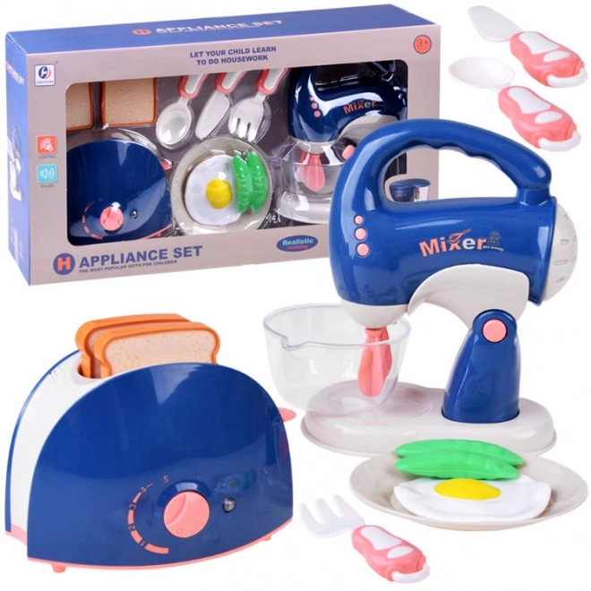 Set di accessori da cucina con tostapane e mixer