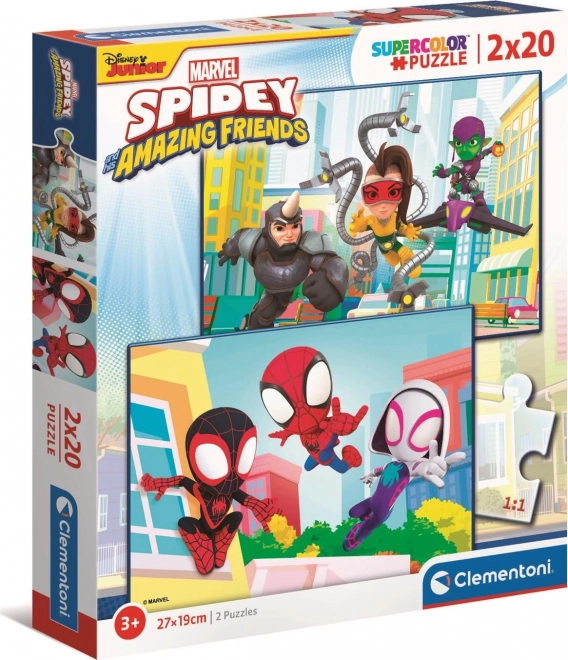 Puzzle Spidey e i Suoi Fantastici Amici 2x20 Pezzi