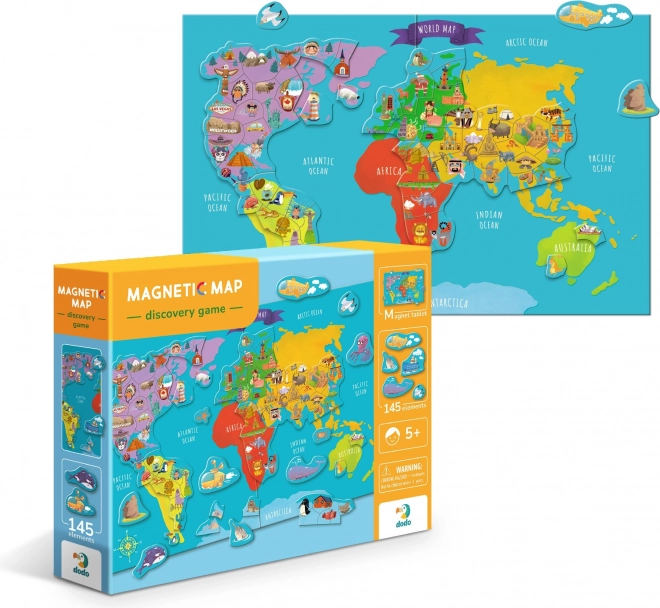 Gioco Magnetico Mappa del Mondo