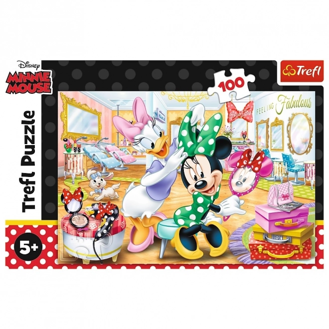 Puzzle Minnie e Daisy 100 Pezzi