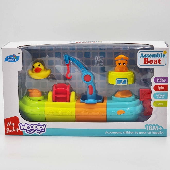 Barca giocattolo da bagno per bambini Woopie