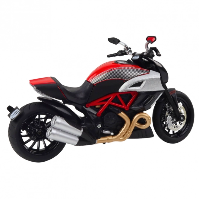 Moto sportivo in metallo con luci e suoni