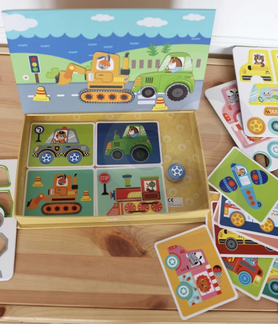 Tooky Toy Armadietto Montessori Magnetico con 80 Pezzi