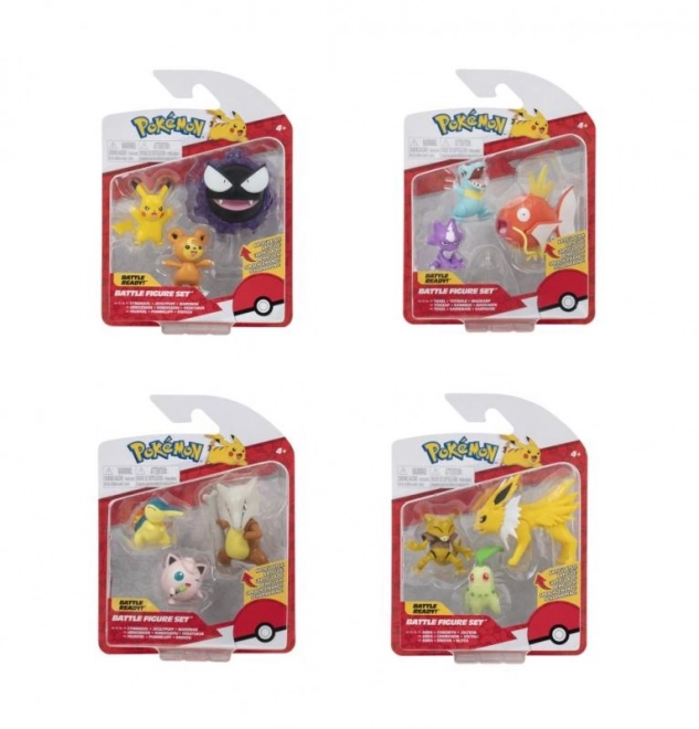 Set di 3 personaggi da collezione Pokémon