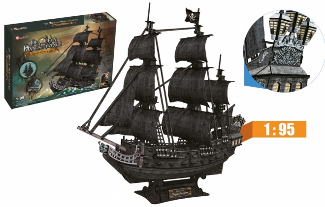 Puzzle 3D grande set nave pirata Vendetta