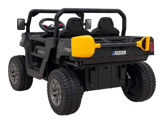 Auto Pick-Up Speed 900 pro bambini nero + trazione 4x4 + pompa mobile + vano bagagli + telecomando + pala + LED audio