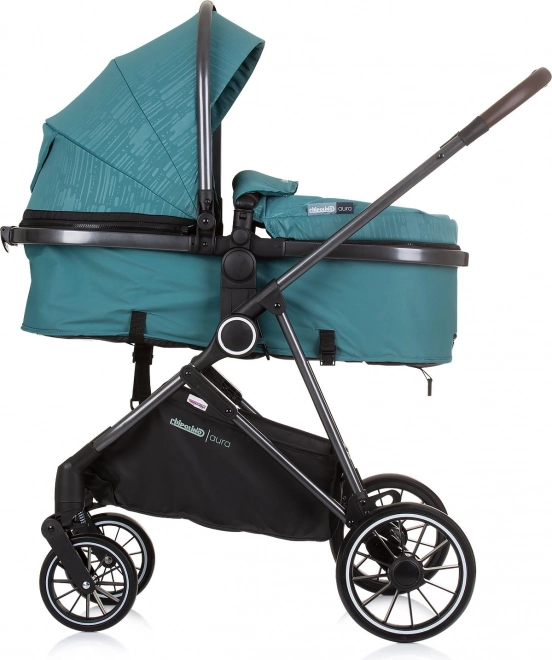 Passeggino combinato Aura 2 in 1 Teal