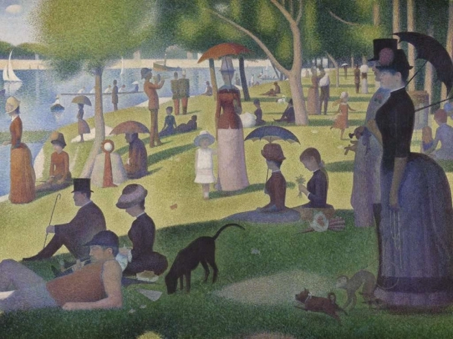 Puzzle domenica pomeriggio sull'isola di La Grande Jatte 1500 pezzi