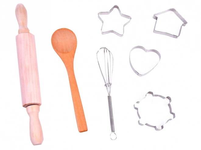 Set cucina per bambini con grembiule, cappello e accessori