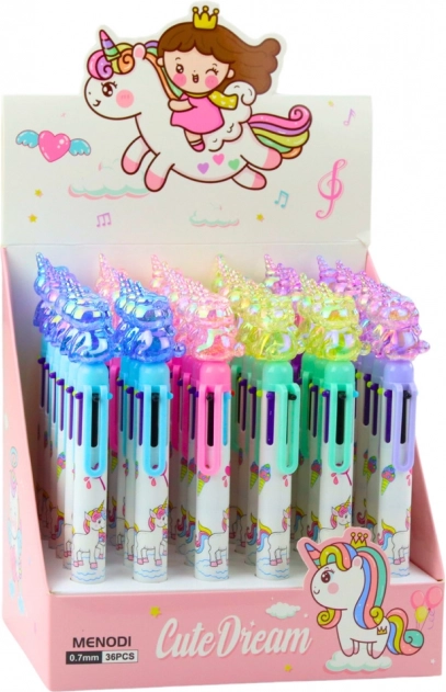 Penna multicolore Unicorno 6 colori 0,7mm