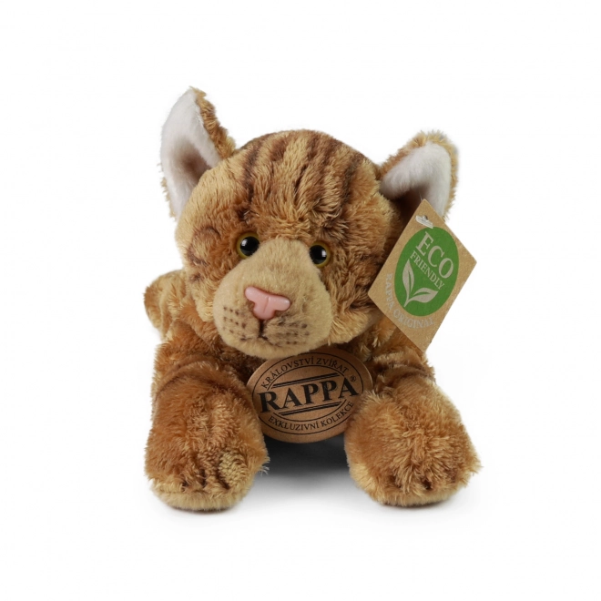 Gatto di peluche marrone eco-friendly 18 cm