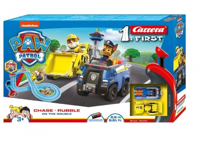 Pista da corsa Paw Patrol Chase e Rubble