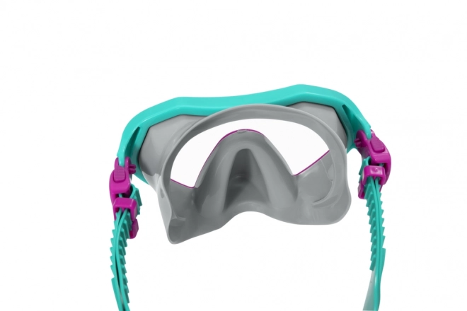 Set snorkeling con maschera tubo e pinne rosa 7+ – rosa