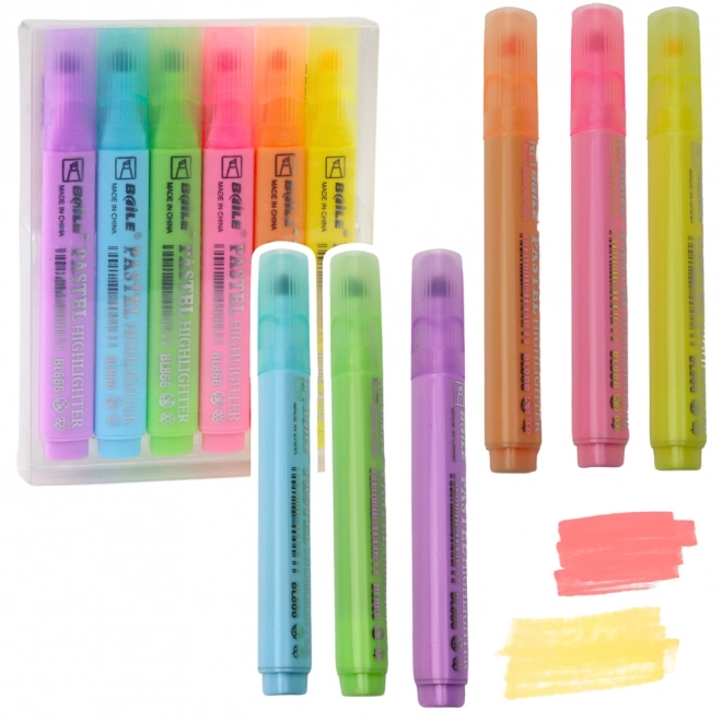 Evidenziatori pastello 6 pz