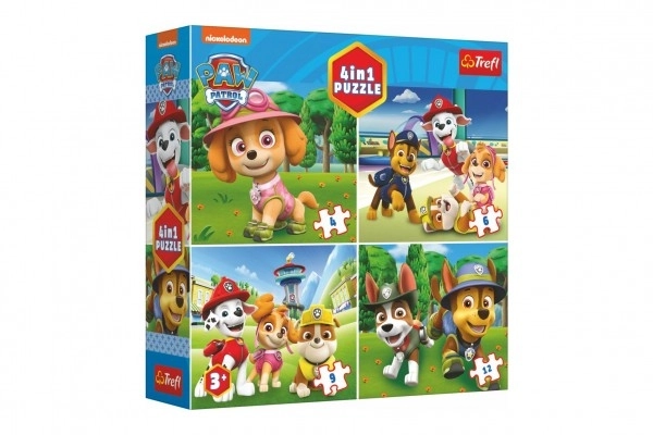 Puzzle Trefl Paw Patrol 4 in 1