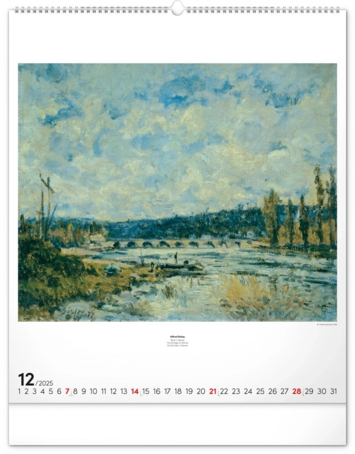 Calendario da parete Impressionismo 2025