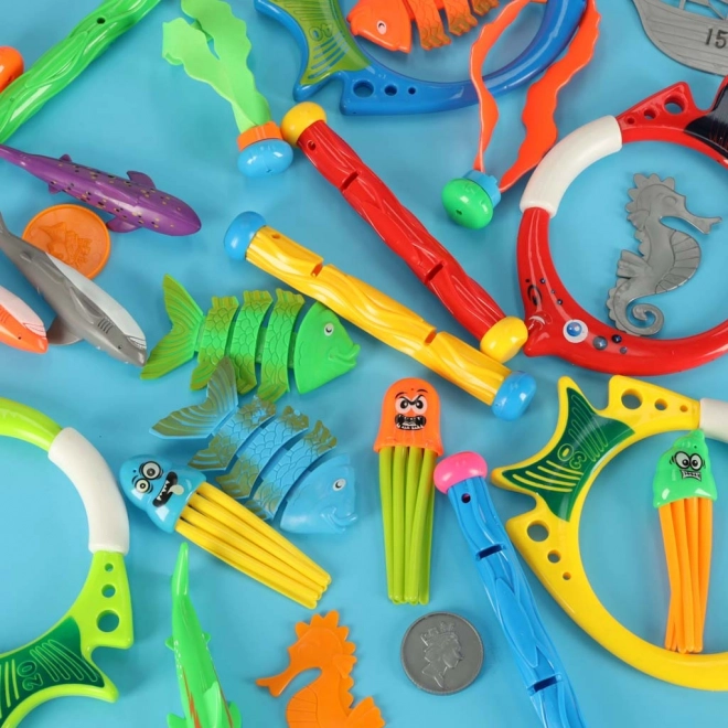 Set di giochi per piscina per bambini - 27 pezzi