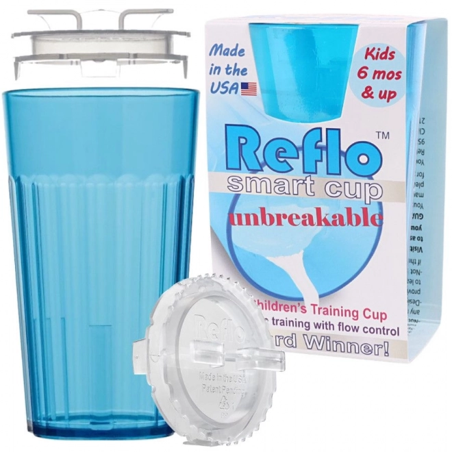 Tazza da allenamento infrangibile per bambini Reflo blu