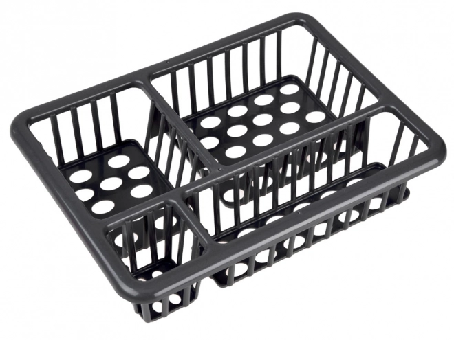 Set da cucina con pentole, piatti e scolapiatti