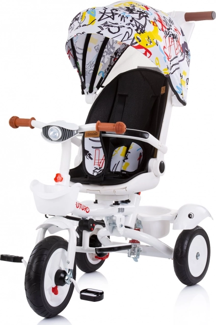 CHIPOLINO Triciclo con Tettuccio Futuro 2 in 1 Graffiti