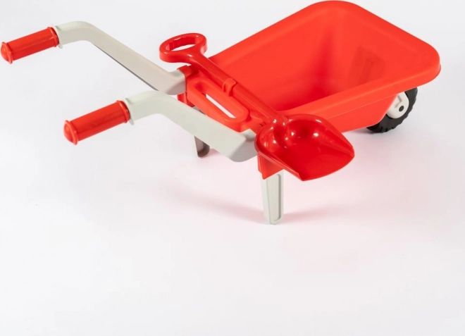 DOLONI Carrello di plastica con pala - rosso