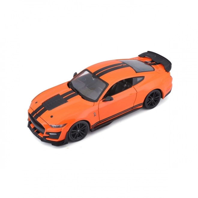 Modello in scala Mustang Shelby GT500 2020 arancione 1:24