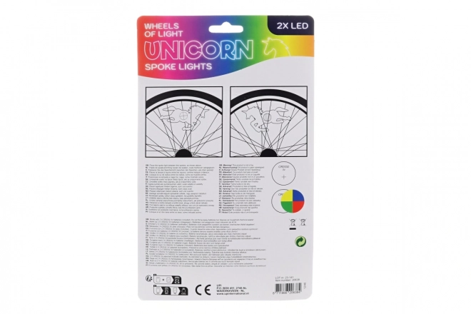 Luci per bicicletta con unicorni