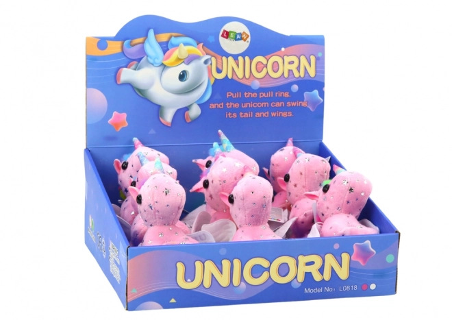 Unicorno Peluche Rosa Saltellante