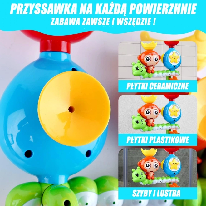 Gioco acquatico da bagno scimmietta con bicchiere