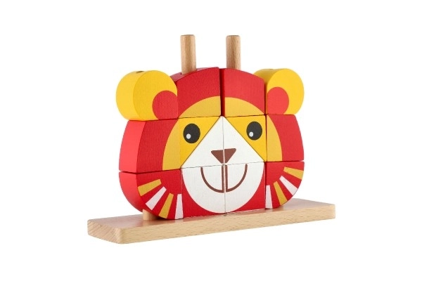 Puzzle in Legno Leone per Bambini