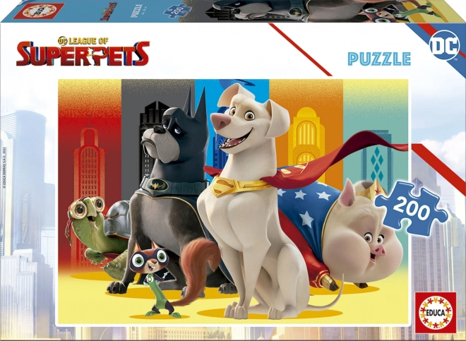 Puzzle EDUCA DC League Superpets 200 Pezzi