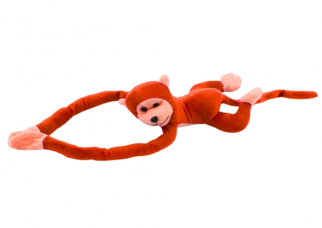 Peluche Morbido Scimmietta con Suono Arancione 60 cm